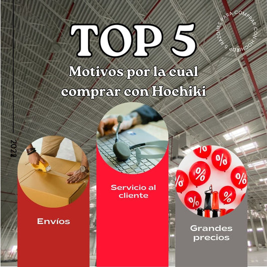 Portada de blog, 5 motivos para comprar con nosotros