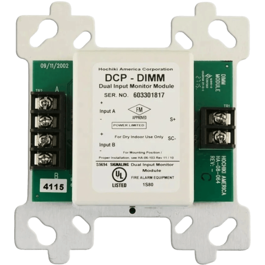 DCP-DIMM|Módulo de monitor de doble entrada para caja de 4|Hochiki - Hochiki.Store