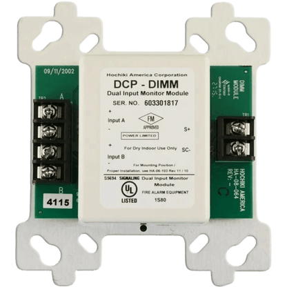 DCP-DIMM|Módulo de monitor de doble entrada para caja de 4|Hochiki - Hochiki.Store