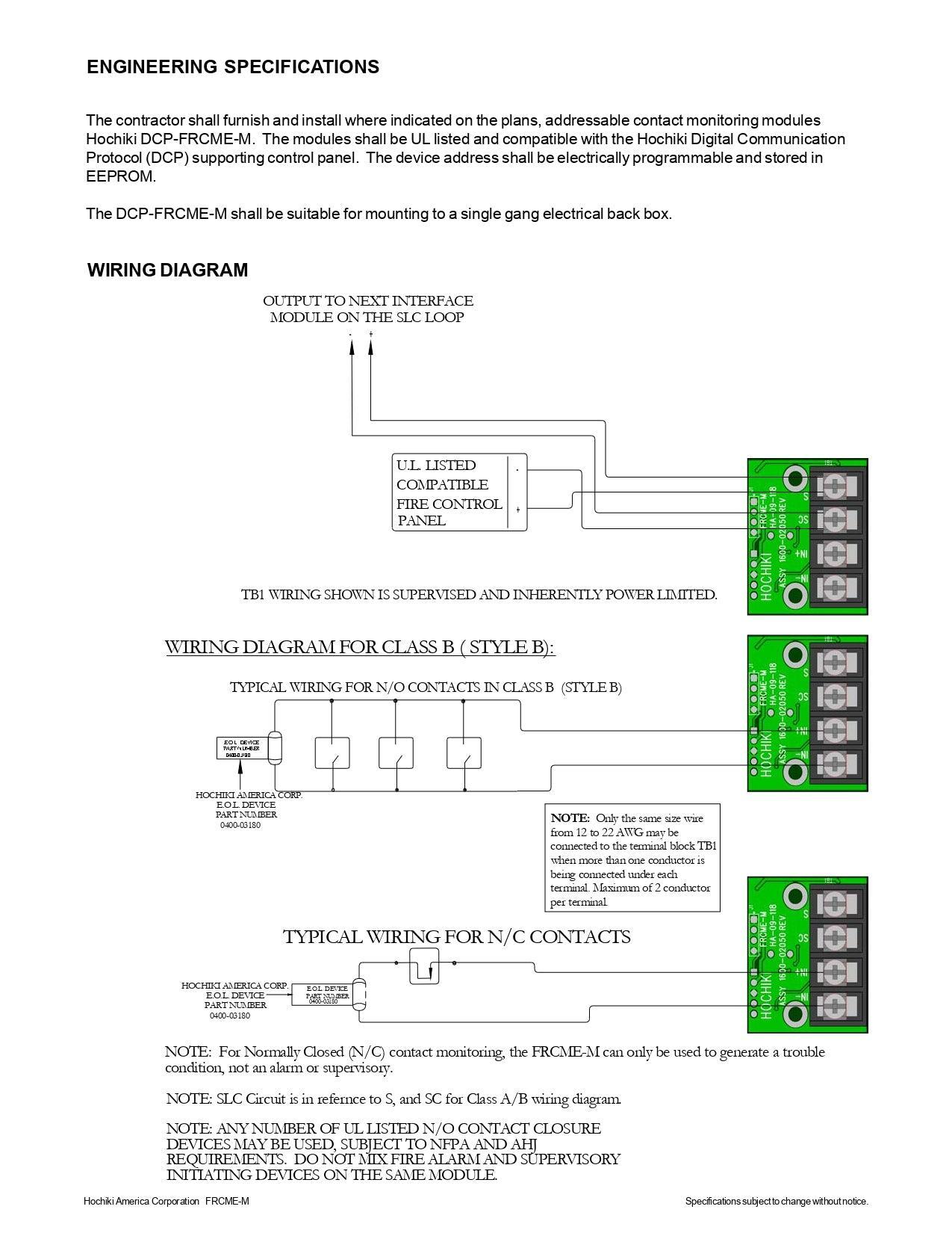 Módulo de monitorización de contactos de respuesta rápida| DCP-FRCME-M|Hochiki - Hochiki.Store